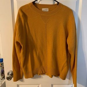 Mustard yellow over sized sweater